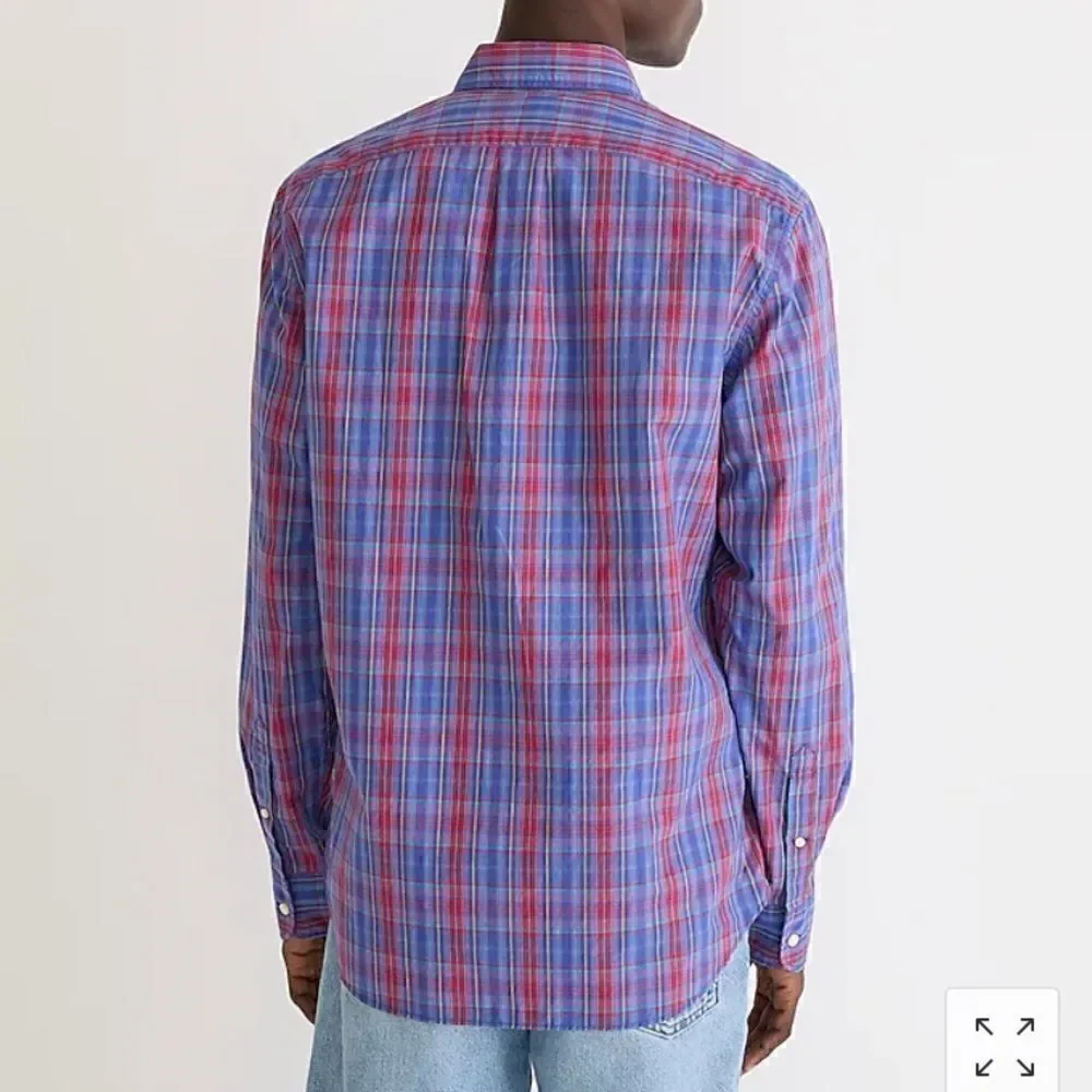 J. Crew Slim Secret Wash cotton poplin shirt